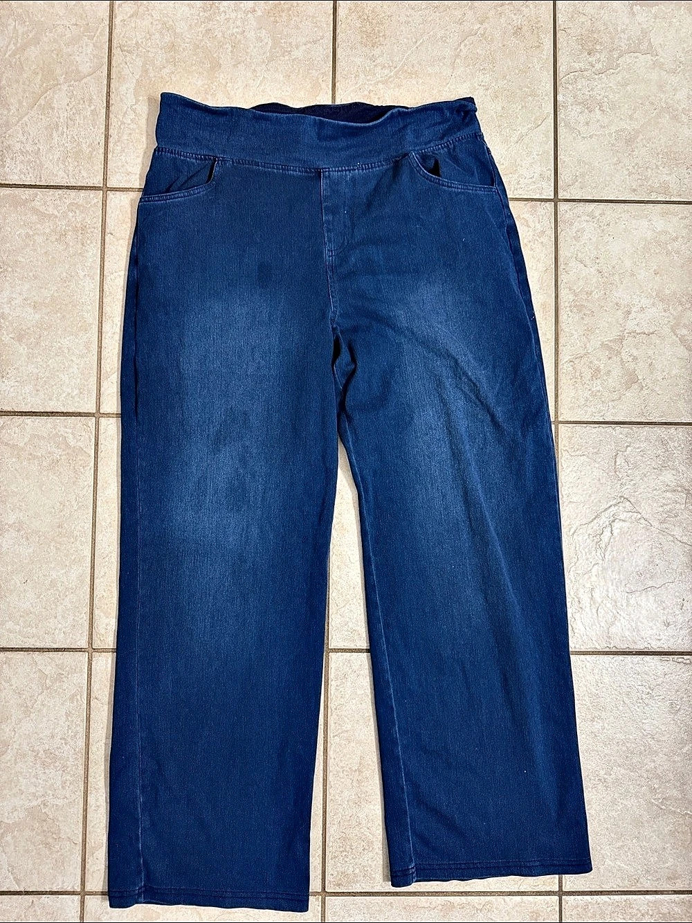 New Day Wide Leg Pants in Blue Size XL Like New